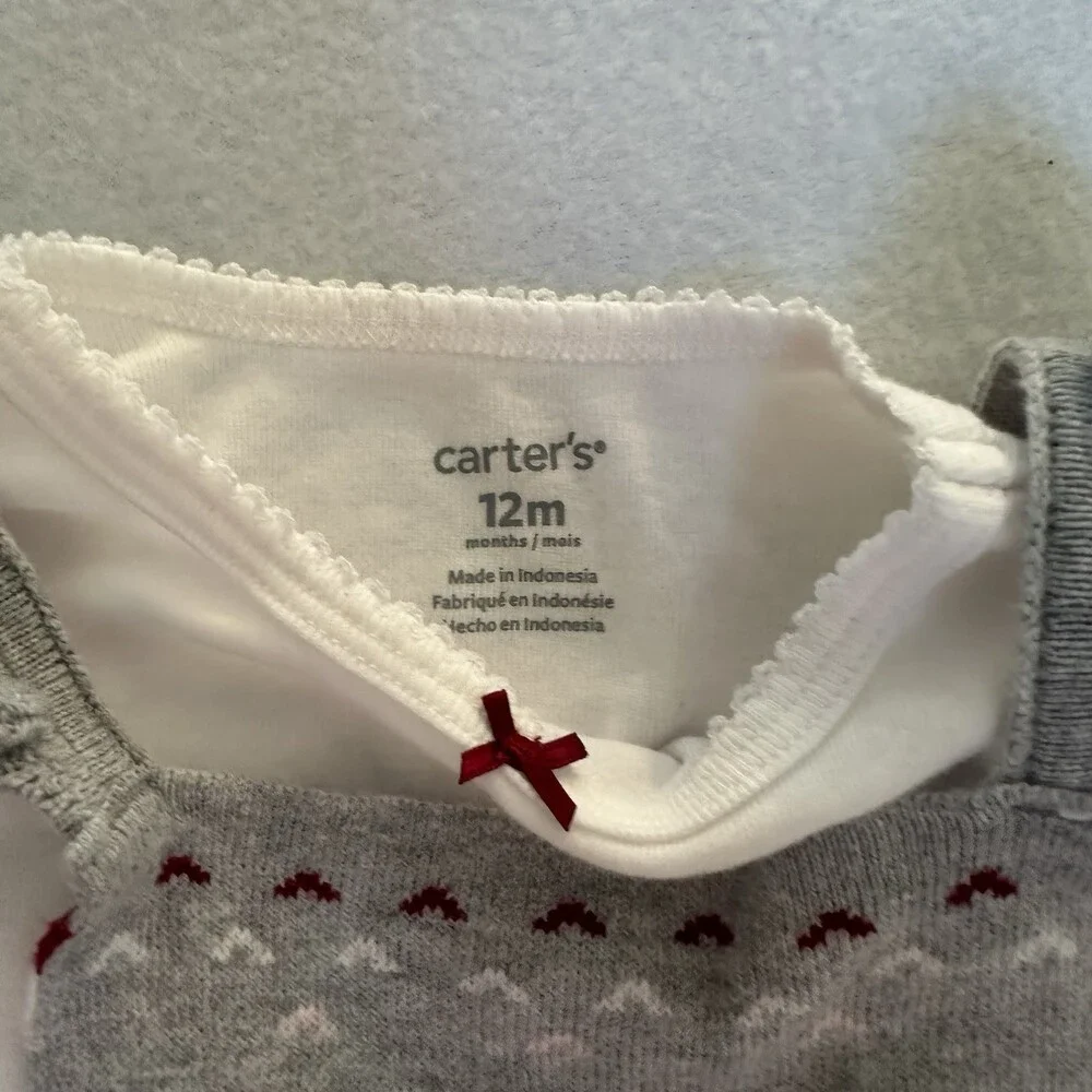Carter’s‎ 2 Outfit Bundle Overall Jumper 4 Piece Boho Baby Girl Size 12 Months